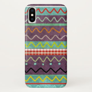 CAPA PARA iPhone X ZIG ZAG AZTECA