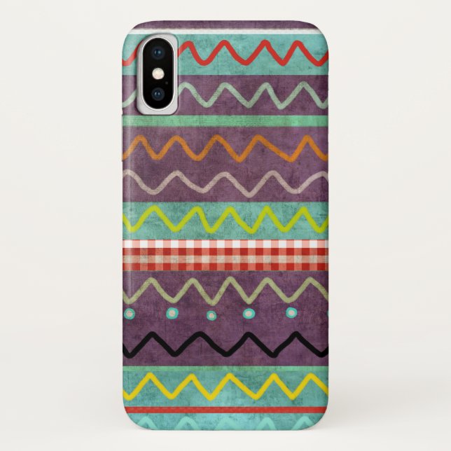 CAPA PARA iPhone, Case-Mate  ZIG ZAG AZTECA (Verso)