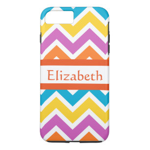 Capa Para iPhone Da Case-Mate Zigzag Chevron Personalizado Branco Colorido