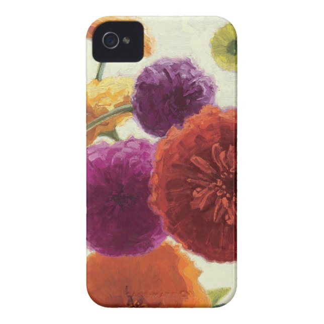 Capa Para iPhone, Case-Mate Zinnias puros da paleta (Traseira)
