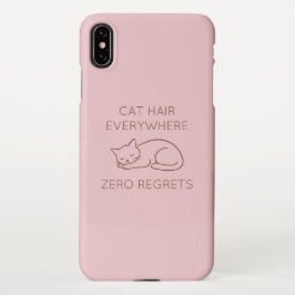Capa Para iPhone Cat hair everywhere zero regrets
