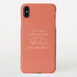 Capa Para iPhone Cat hair everywhere zero regrets