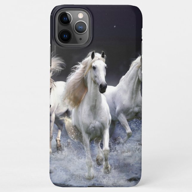 Capa Para iPhone Cavalos travesseiros decorativos (Verso)