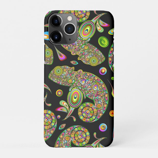 Capa Para iPhone Chameleon Psychedelic Fantasy (Verso)