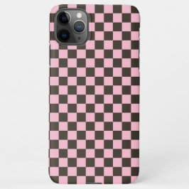 Capa Para iPhone Cherry blossom checkered board pattern