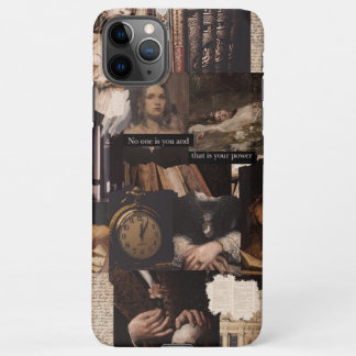 Capa Para iPhone Colagem Estética Dark Academia Dark Brown