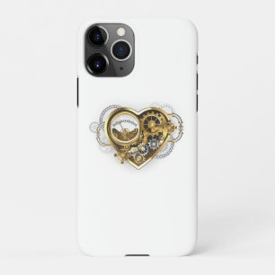 Capa Para iPhone Coração Steampunk com Manômetro