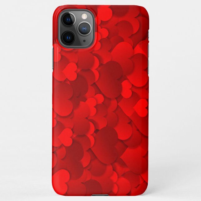 Capa Para iPhone Coração vermelho (Verso)