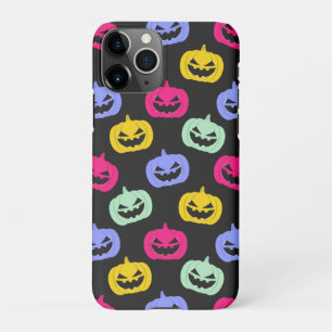 Capa Para iPhone Corajoso Pumpkins Colorida Enfrenta Halloween