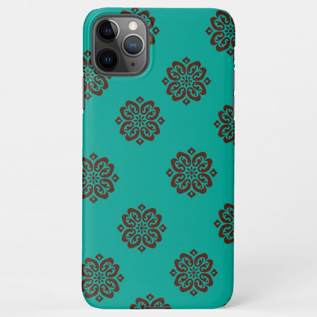 Capa Para iPhone "Crimson Scrolls - Bold Elegance" (Verso)