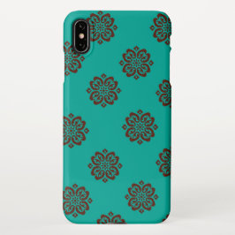 Capa Para iPhone "Crimson Scrolls - Bold Elegance"