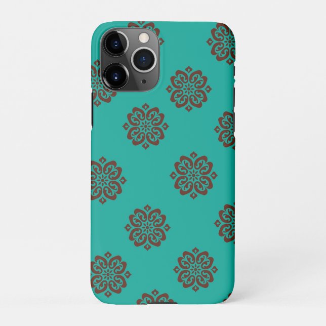 Capa Para iPhone "Crimson Scrolls - Bold Elegance" (Verso)