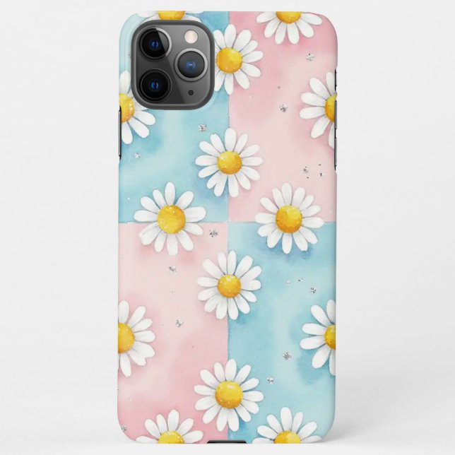 Capa Para iPhone Cute Daisy Flower Phone Case (Verso)