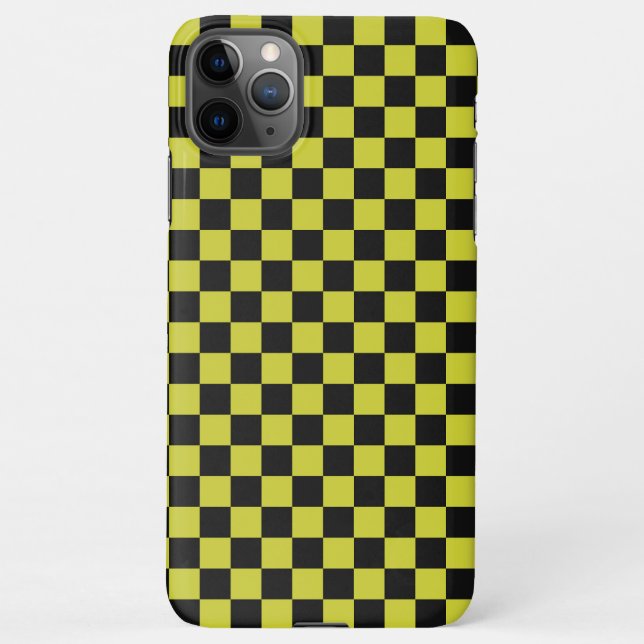 Capa Para iPhone Cyber lyme checkerboard pattern (Verso)