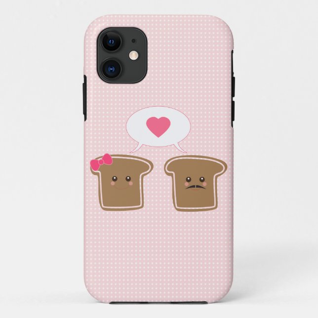 CAPA PARA iPhone DA Case-Mate かわいいのトースト愛 (Verso)