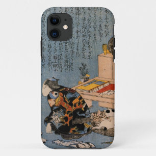 Capa Para iPhone Da Case-Mate 猫好きな絵師の自画像, pintor que gosta d