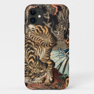 Capa Para iPhone Da Case-Mate 龍虎, tigre do 国芳 & dragão, Kuniyoshi, Ukiy
