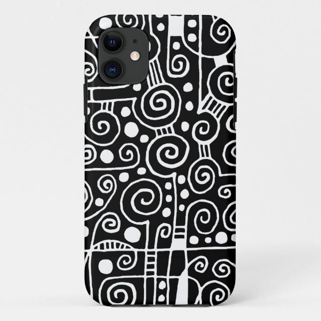 Capa Para iPhone Da Case-Mate 040512 - Black on White (Preto em branco) (Verso)