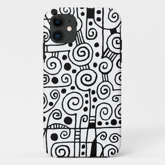 Capa Para iPhone Da Case-Mate 040512 - Black on White (Preto em branco) (Verso)