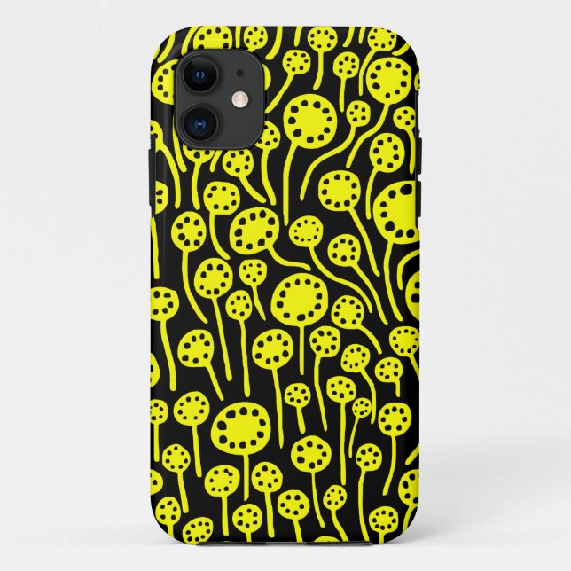 Capa Para iPhone Da Case-Mate 090512 Amarelo em preto (Verso)
