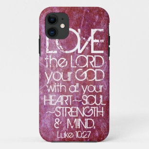 Capa Para iPhone Da Case-Mate 10:27 de Luke do verso da bíblia da mente da for