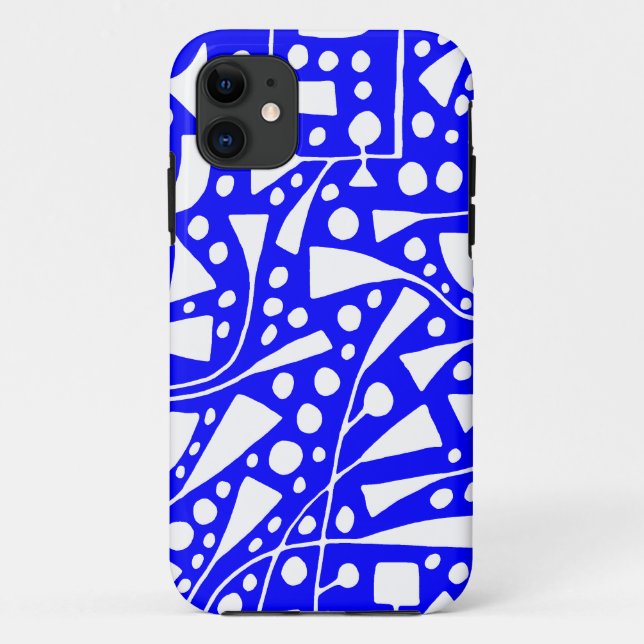 Capa Para iPhone Da Case-Mate 120112 Branco sobre Azul (Verso)