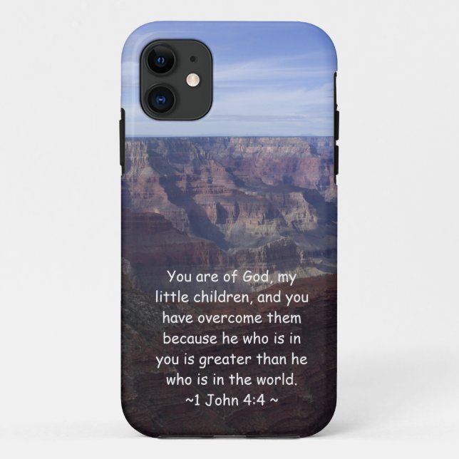 Capa Para iPhone Da Case-Mate 1 John 4:4 (Verso)