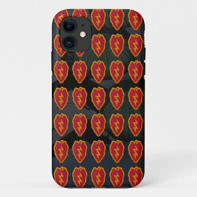 Capa Para iPhone Da Case-Mate 25 Infantaria Division Nam Patch (Verso)