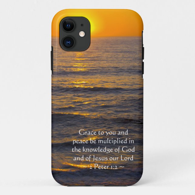 Capa Para iPhone Da Case-Mate 2 Peter 1:2 (Verso)