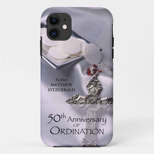 Capa Para iPhone Da Case-Mate 50º Aniversário do Aniversário da Ordinação de Nom (Verso)