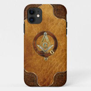 Capa Para iPhone Da Case-Mate [68] Master Mason, 3º Grau [Leather Wreath]