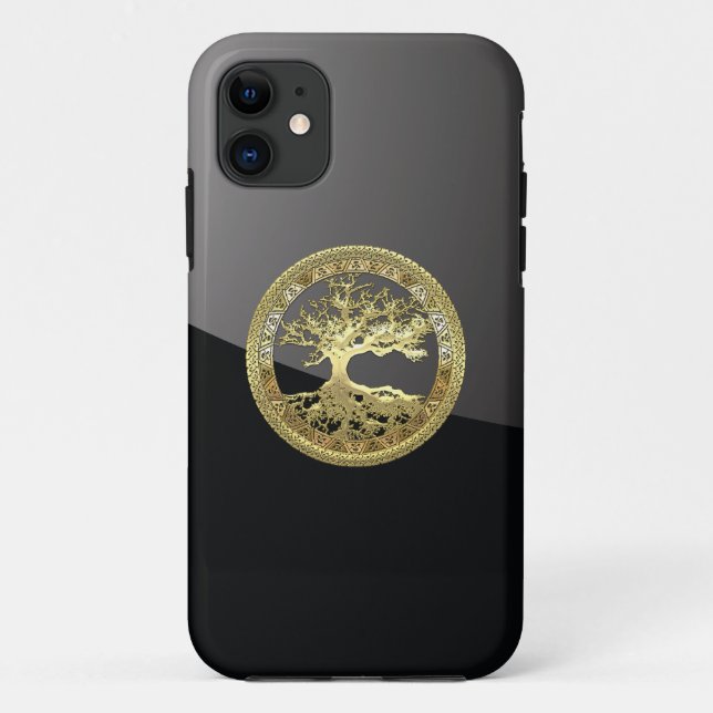 Capa Para iPhone Da Case-Mate [68] Ouro de árvore da vida (Verso)