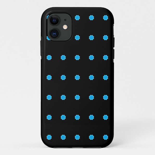 Capa Para iPhone Da Case-Mate 8 padrão geométrico lateral azul de estrela (Verso)