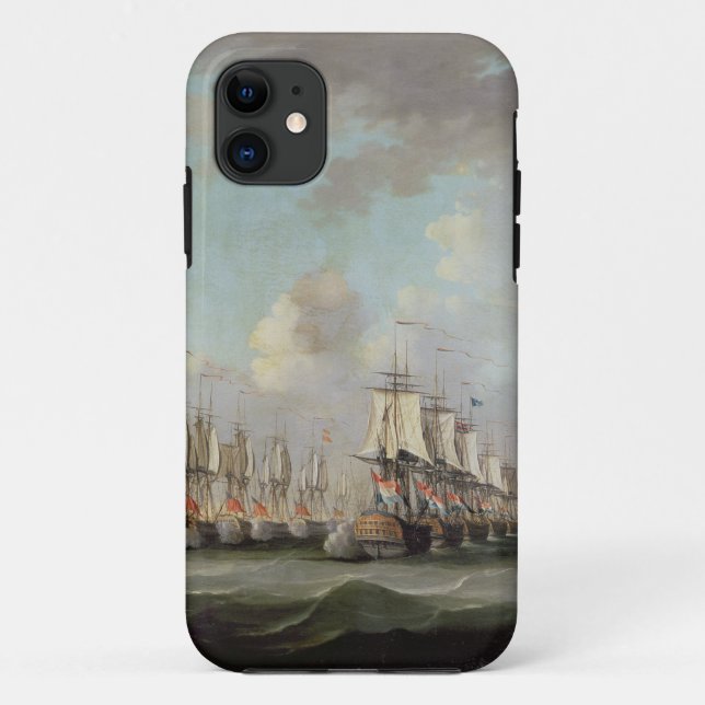 Capa Para iPhone Da Case-Mate A batalha do banco de Dogger, mostrando o (Verso)