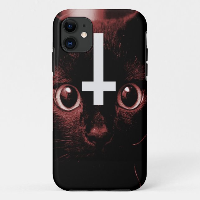 Capa Para iPhone Da Case-Mate A cruz do gatinho (Verso)