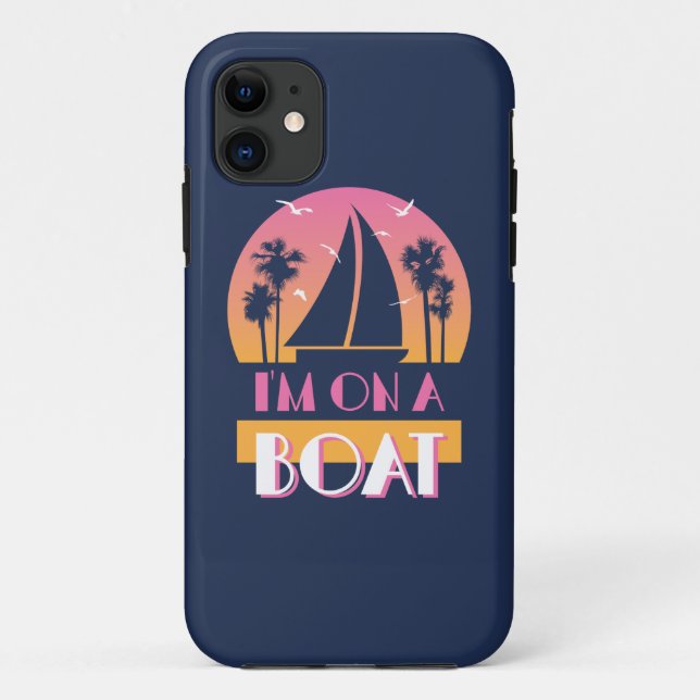 Capa Para iPhone Da Case-Mate A ilha só - eu estou em um barco (Verso)