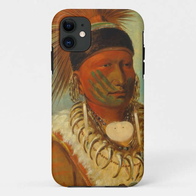 Capa Para iPhone Da Case-Mate A nuvem branca, chefe principal do Iowas (Verso)