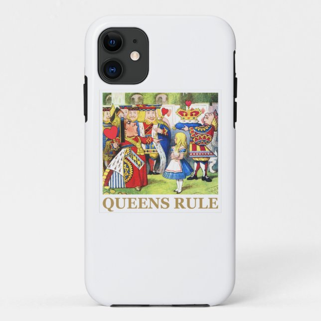 Capa Para iPhone Da Case-Mate A rainha dos corações diz, do "regra Queens! " (Verso)