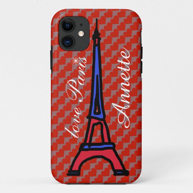 Capa Para iPhone Da Case-Mate A Torre Eiffel. Amo Paris (Verso)
