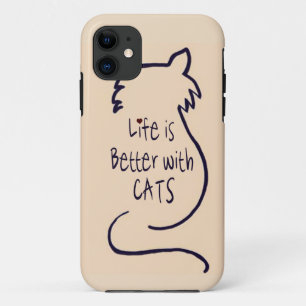 Capa Para iPhone Da Case-Mate A vida é melhor com gatos