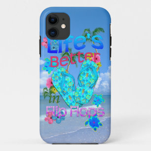 Capa Para iPhone Da Case-Mate A vida é melhor nos chinelos