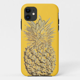Capa Para iPhone Da Case-Mate Abacaxi no ouro amarelo