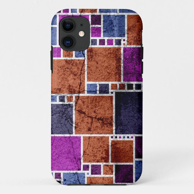 Capa Para iPhone Da Case-Mate Abstrato Art | Parede rachada prateada (Verso)