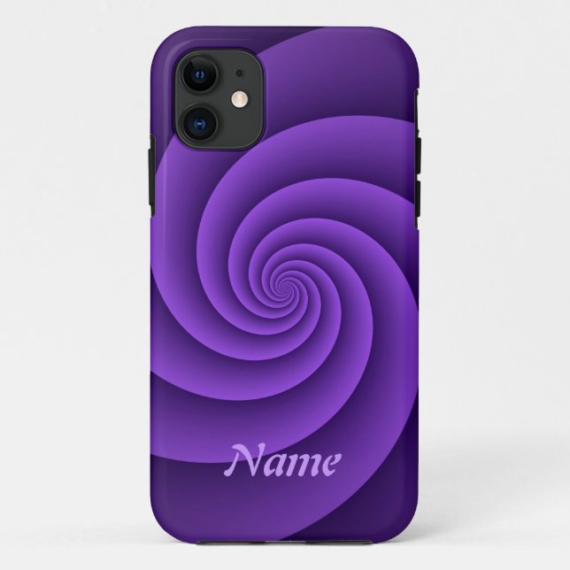 Capa Para iPhone Da Case-Mate Abstrato Background Spirals soft IV + seu texto (Verso)