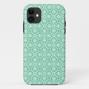 Capa Para iPhone Da Case-Mate Abstrato de Círculos de Turquesa Retro