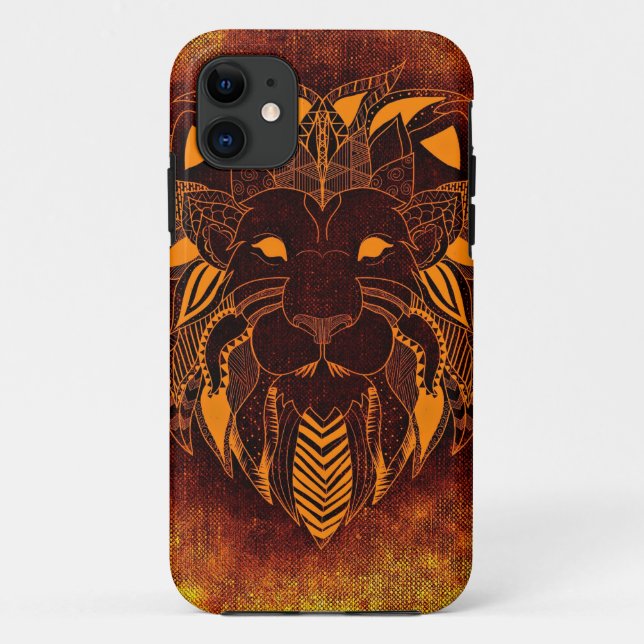 Capa Para iPhone Da Case-Mate Abstrato de leão selvagem (Verso)