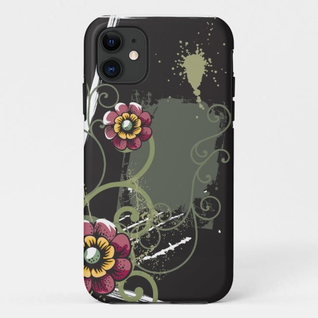 Capa Para iPhone Da Case-Mate Abstrato Floral (Verso)