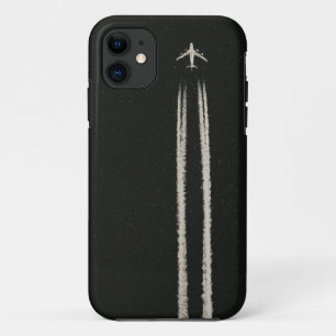 Capa Para iPhone Da Case-Mate Acima no Contrail do céu/avião da alta altitude
