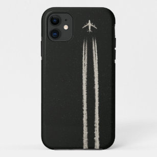Capa Para iPhone Da Case-Mate Acima no Contrail do céu/avião da alta altitude