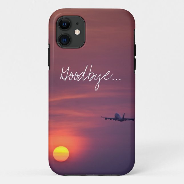 Capa Para iPhone Da Case-Mate Adeus avião solário vagaroso vagaroso hipster (Verso)